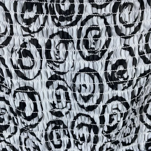 Lane Bryant Smocked Ruffle Boho Chiffon Sundress w/Removable Straps - Size 26 - Picture 9 of 15